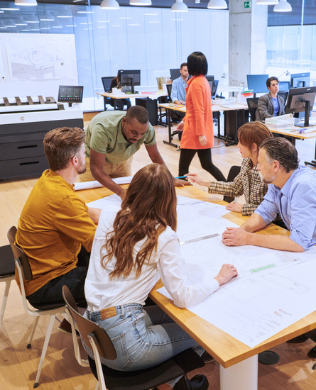 ASG Companies wide format plotter team serving Boston, MA architecture and engineering firms